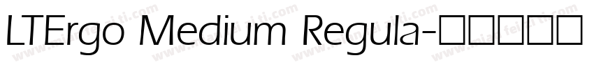LTErgo Medium Regula字体转换